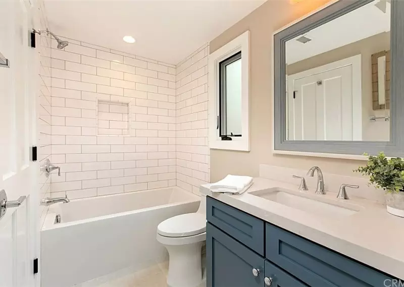 White Subway Tile Bathroom Shower