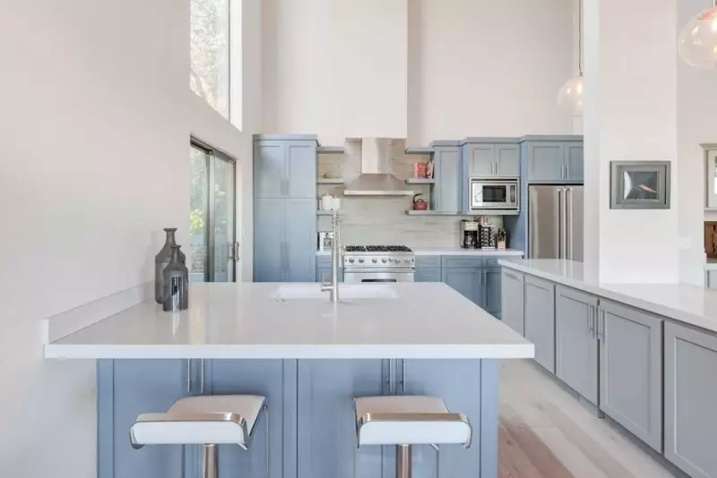 Grey and White Kitchen