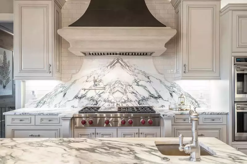 White Marble Backsplash