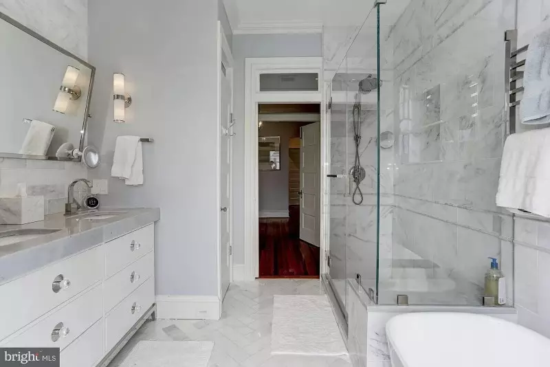 Gray Tile Bathroom