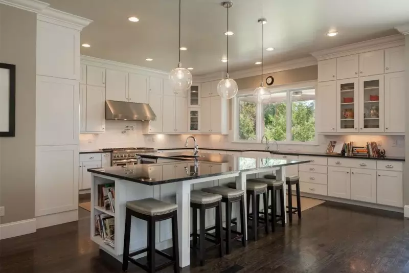 Black Kitchen Island