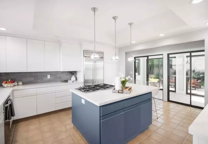 Grey and White Kitchen